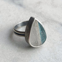Gilalite in Quartz Ring, Size 8.5